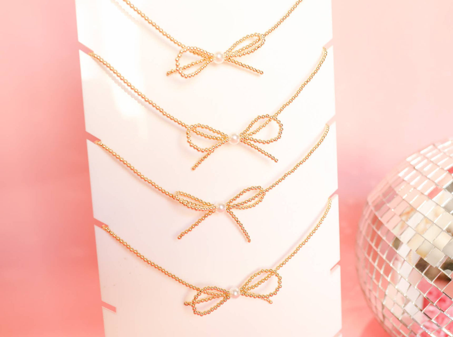 Bow Gold Necklace