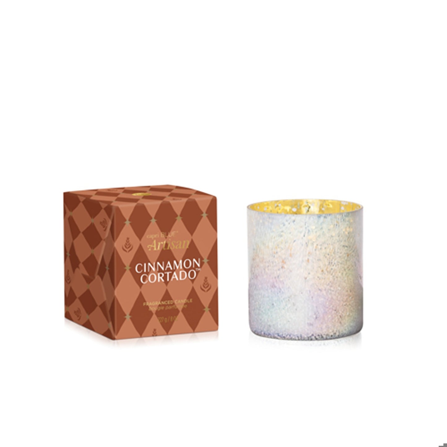 Candle Jar Tumbler Cinnamon Cortado Artisan Winter Bazaar Boxed