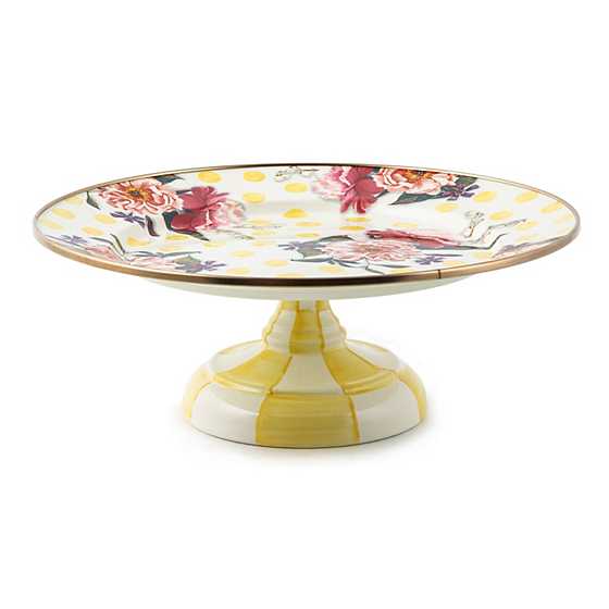 Pedestal Platter Wildflowers