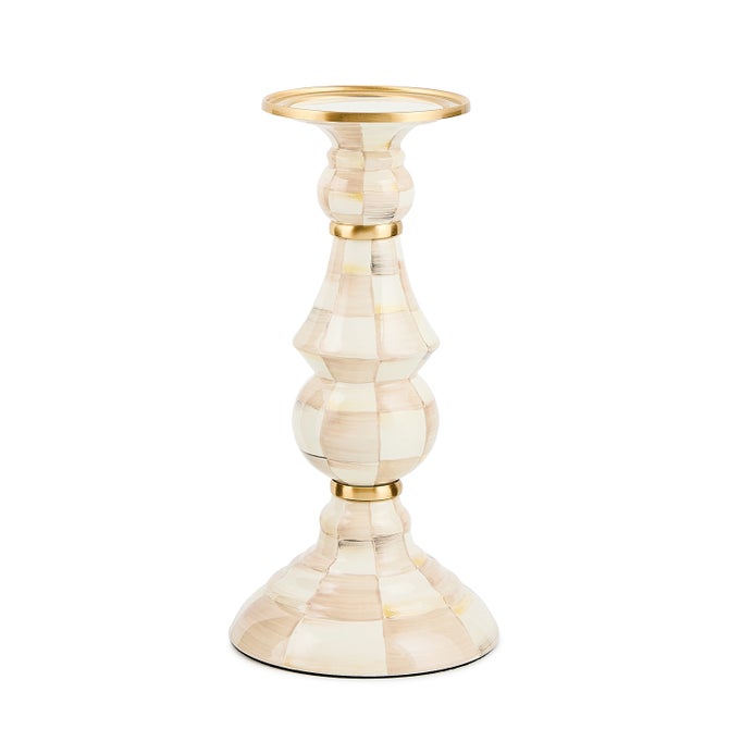 Pillar Candlestick Mocha Check