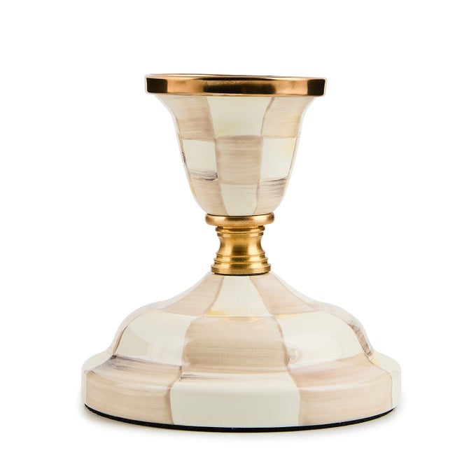 Pillar Candlestick Mocha Check