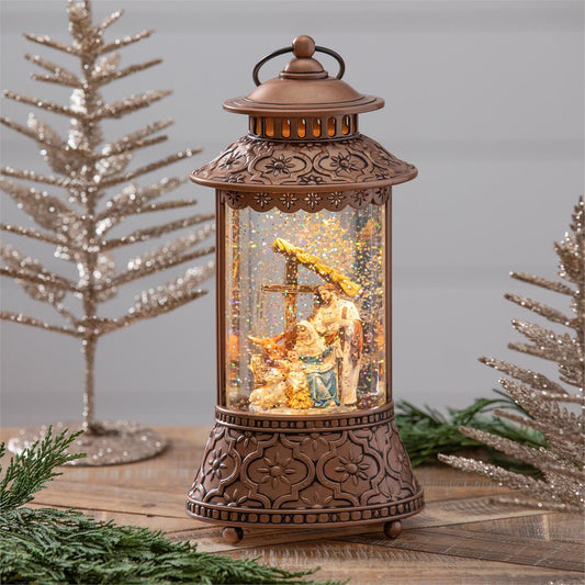 Water Lantern Nativity LED