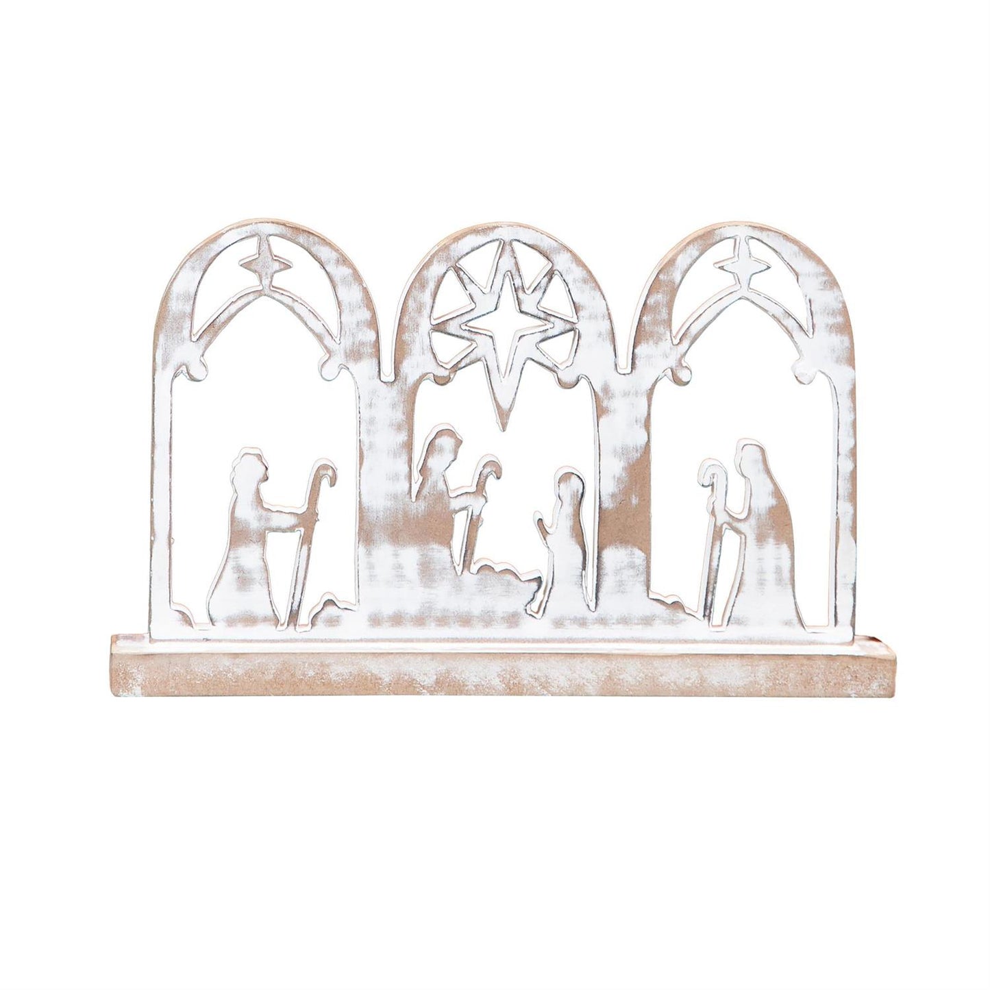 Nativity Scene Table Decor Wood 12"