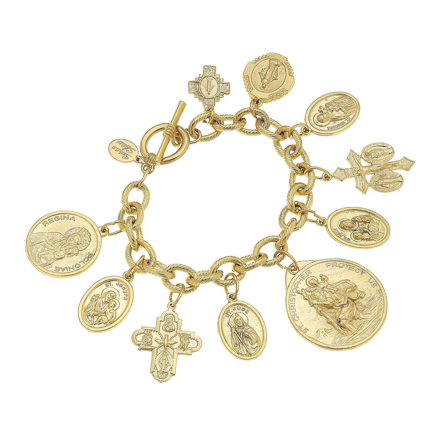 Bracelet Saints Charm Gold