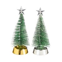 Tree Bottle Brush LED Shades of Green
