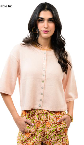 Ivy Jane Top CARDIGAN SWEATER BLUSH