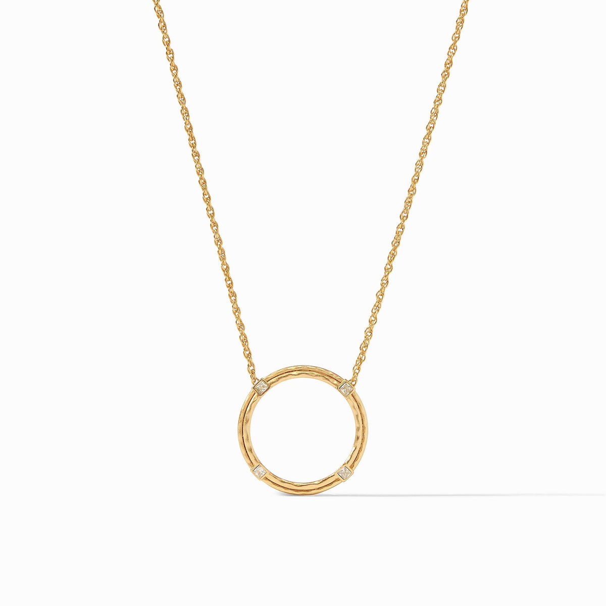 Julie Vos Astor Delicate Station Necklace Cubic Zirconia Silver OS