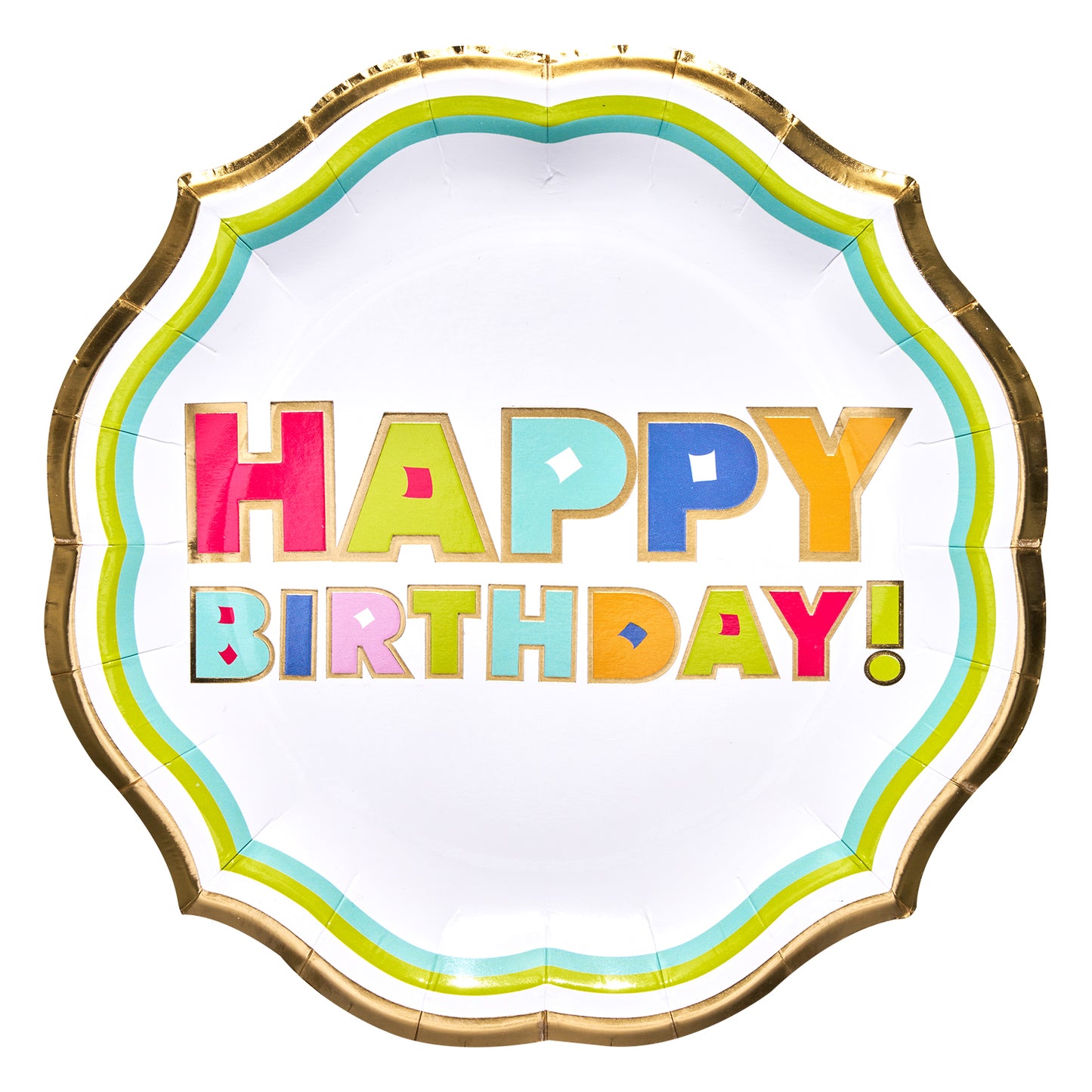 Dinner Plate Bright Birthday