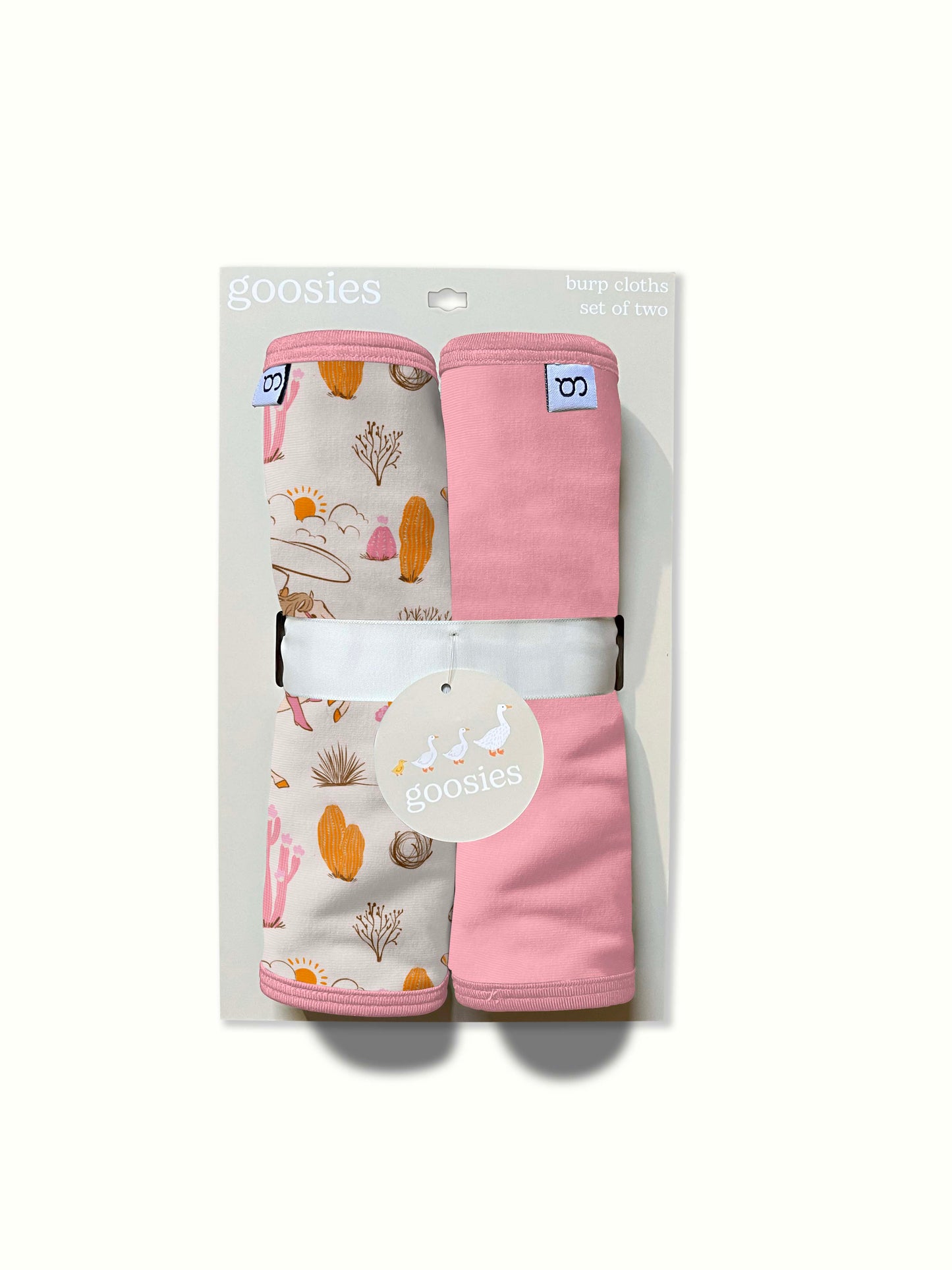 burp cloth with cowgirls