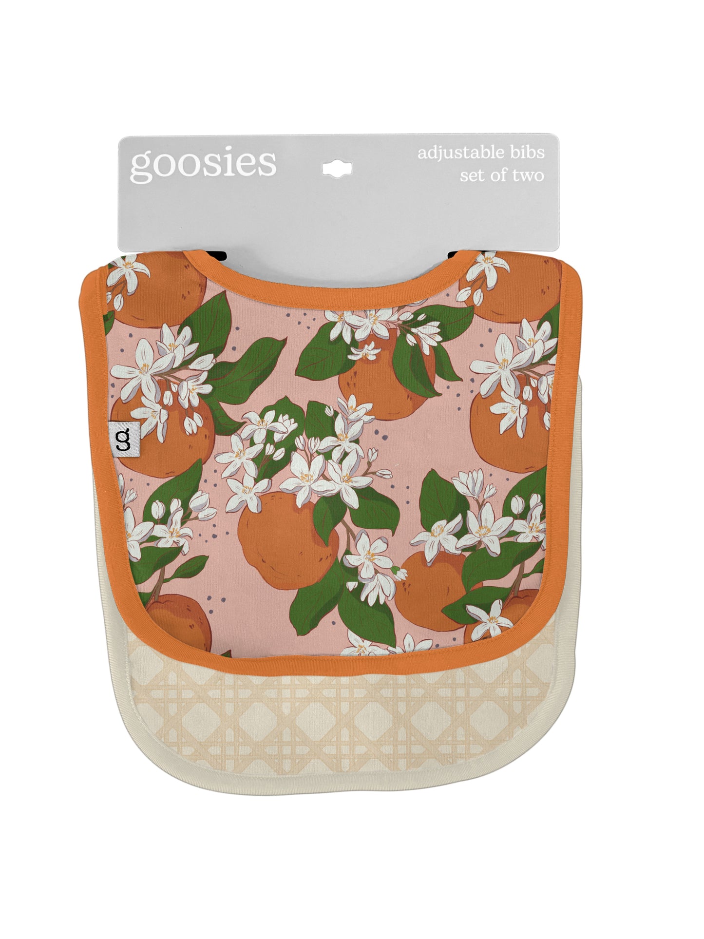 bibs with oranges
