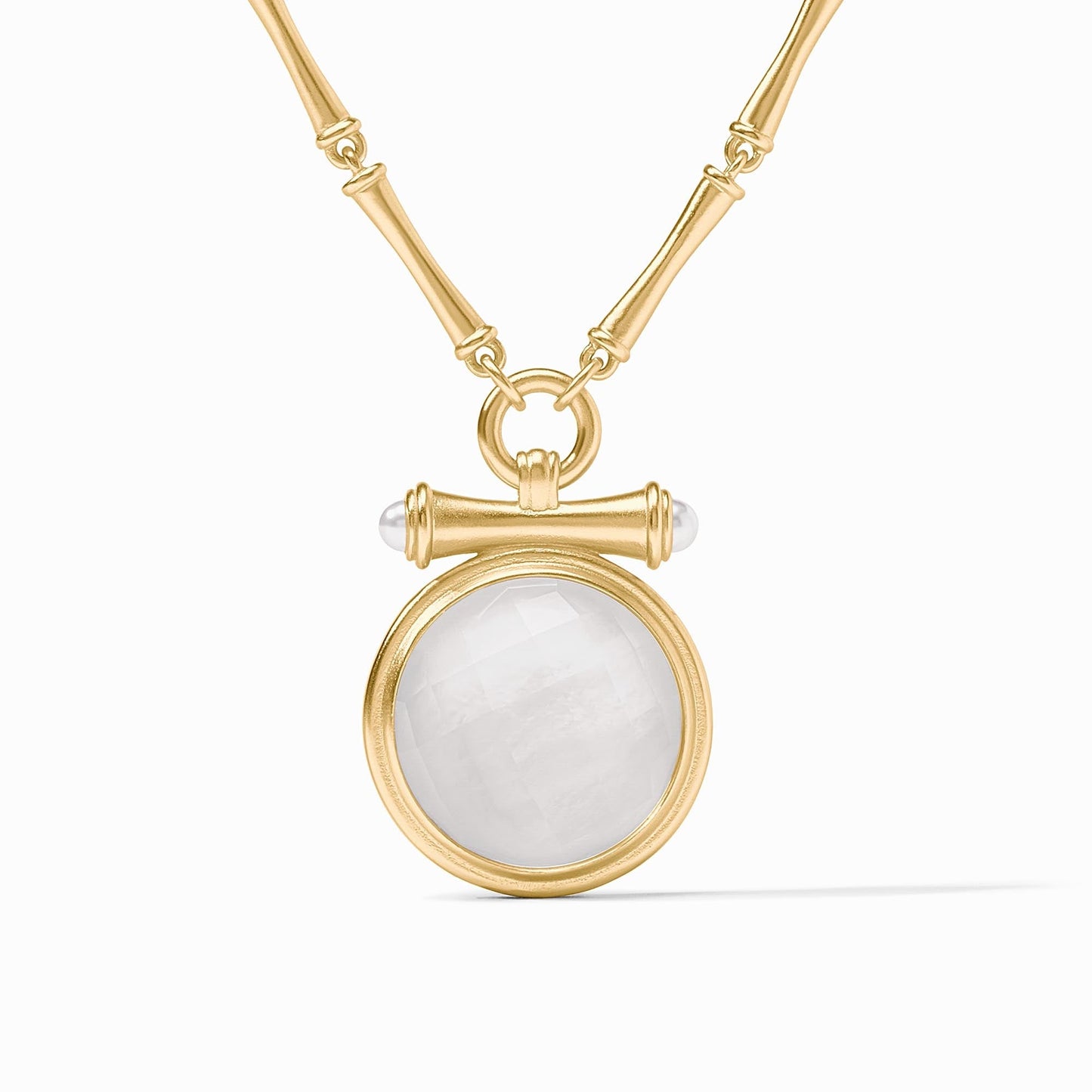 Bamboo Statement Necklace Gold OS