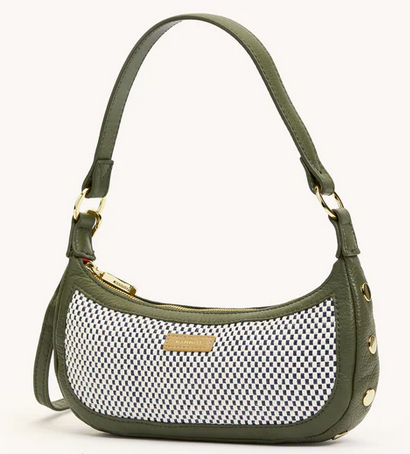 green shoulder bag