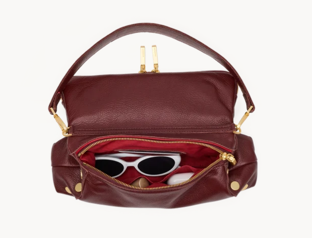 Hammitt BEVERLY MED Cherrywood Pebble / Brushed Gold HAND BAG
