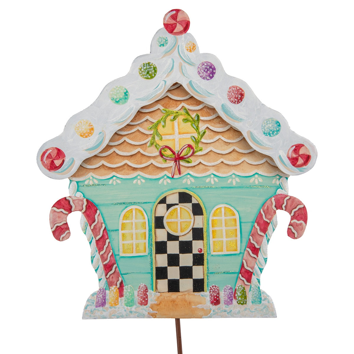 Stake Gingerbread House Small
