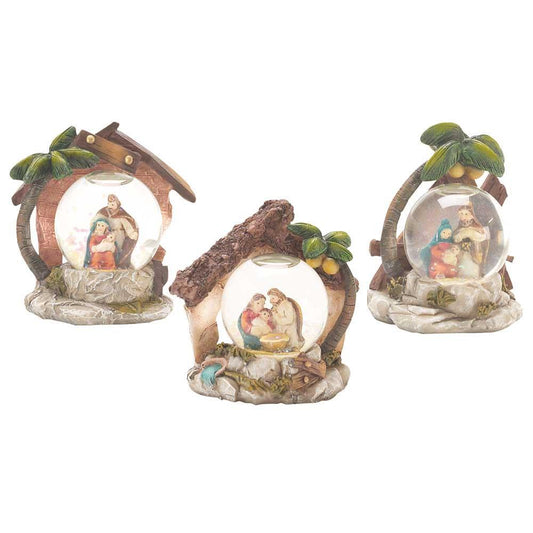 GLOBE WATER NATIVITY 3 ASST