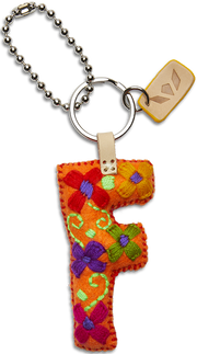 CHARM FELT ALPHABET ORANGE