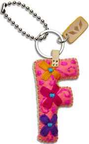 CHARM FELT ALPHABET PINK