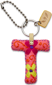CHARM FELT ALPHABET PINK