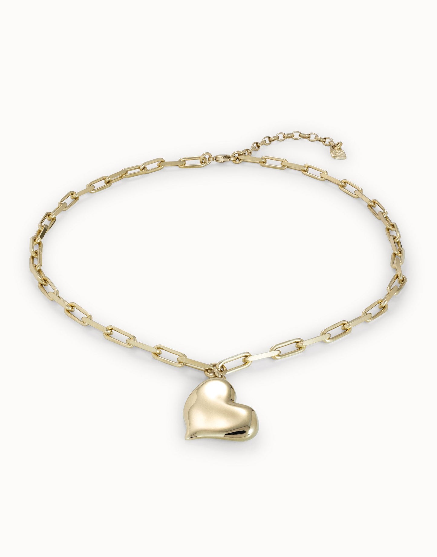 NECK LINK CHAIN WITH HEART