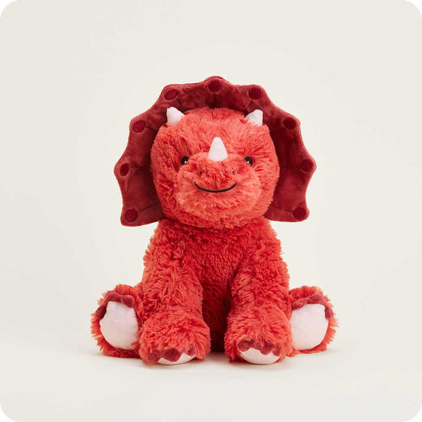 Plush Triceratops Soother Red
