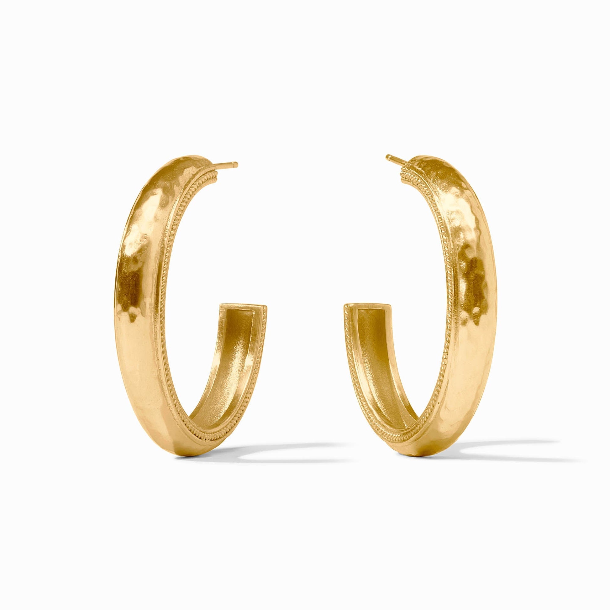 Medium cannes gold hoop earrings by Julie Vos