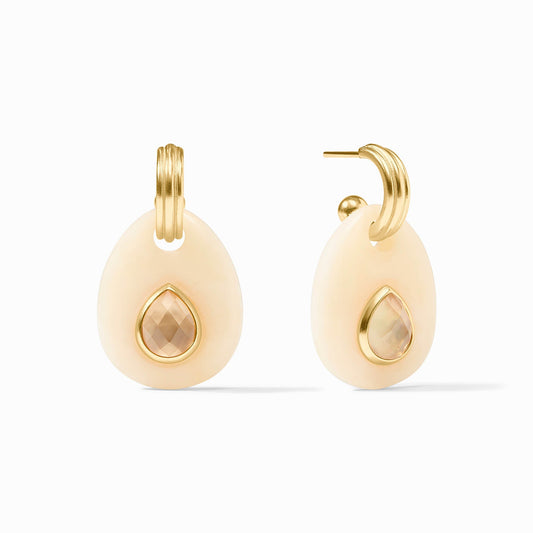 Carnaby Hoop & Charm Earring Gold