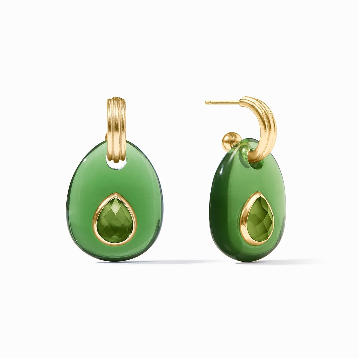 Carnaby Hoop & Charm Earring Gold