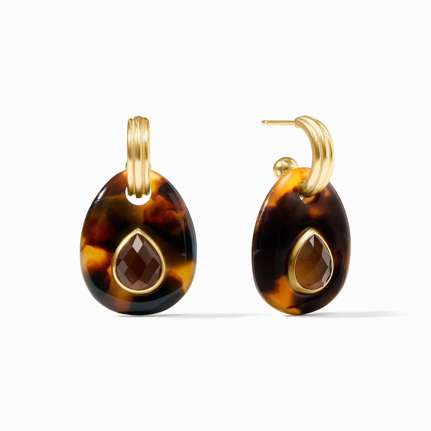 Carnaby Hoop & Charm Earring Gold