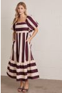 Entro Dress Wide Stripe
