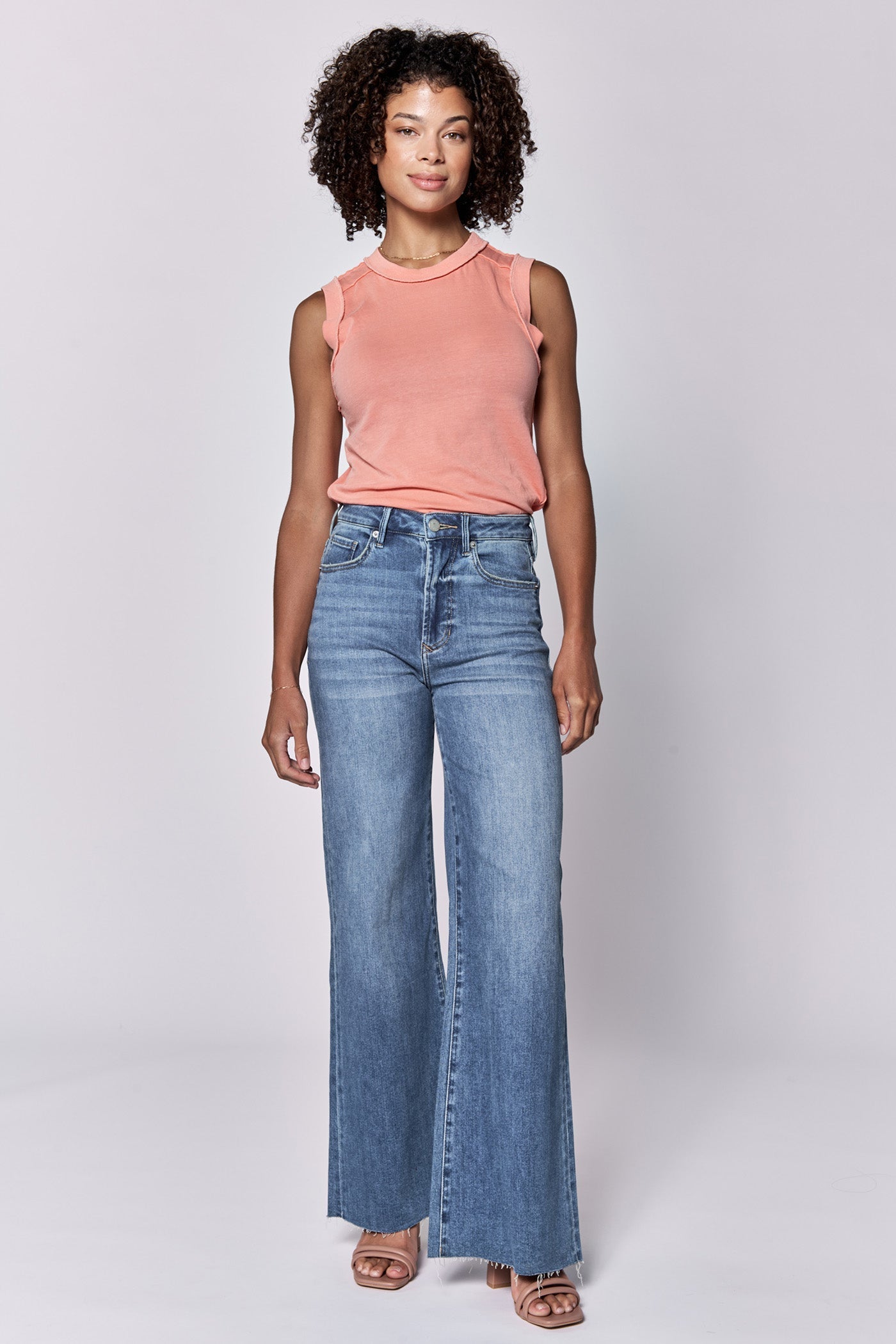 PANT FIONA WIDE LEG JEAN (Three Colors)