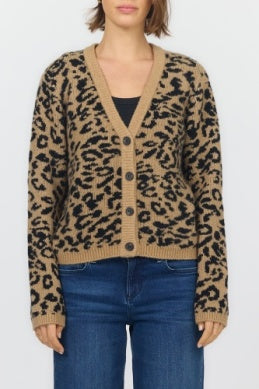 Dear John Sweater Naylani Tan Leopard