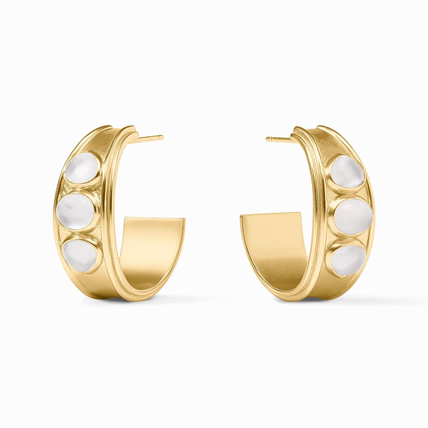 Dolce Stone Hoop Earring