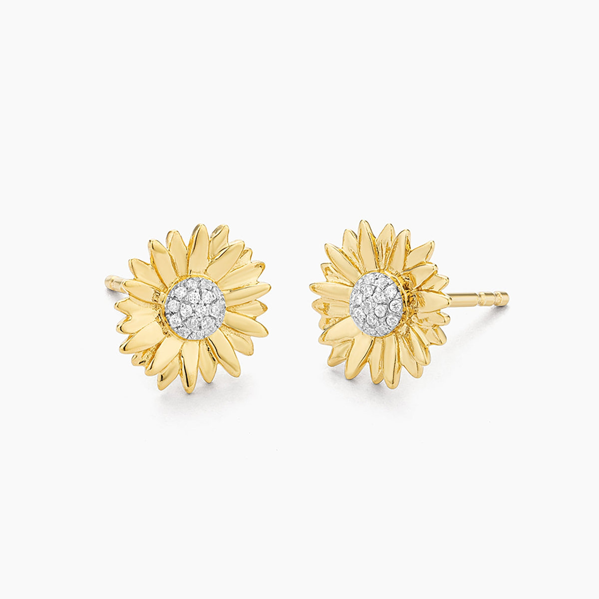 Earrings Sunflower Stud Waterproof