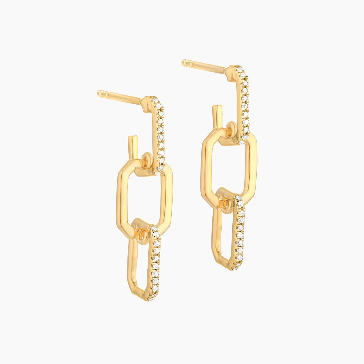 Earrings Trio Link Drop Waterproof