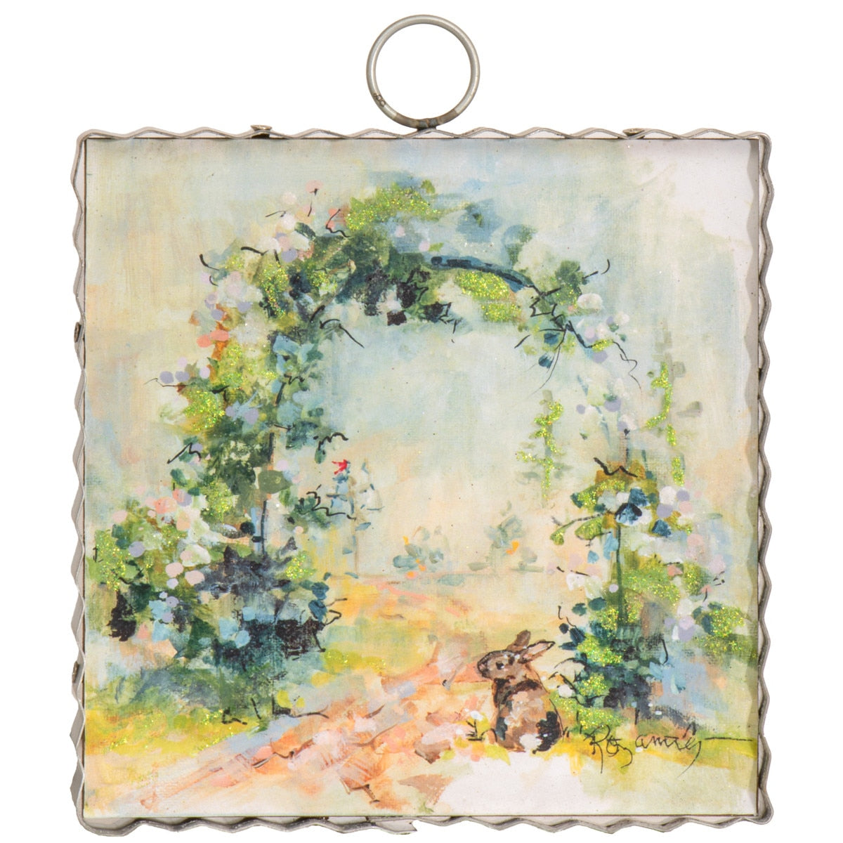 Round Top Print Mini Garden Gate