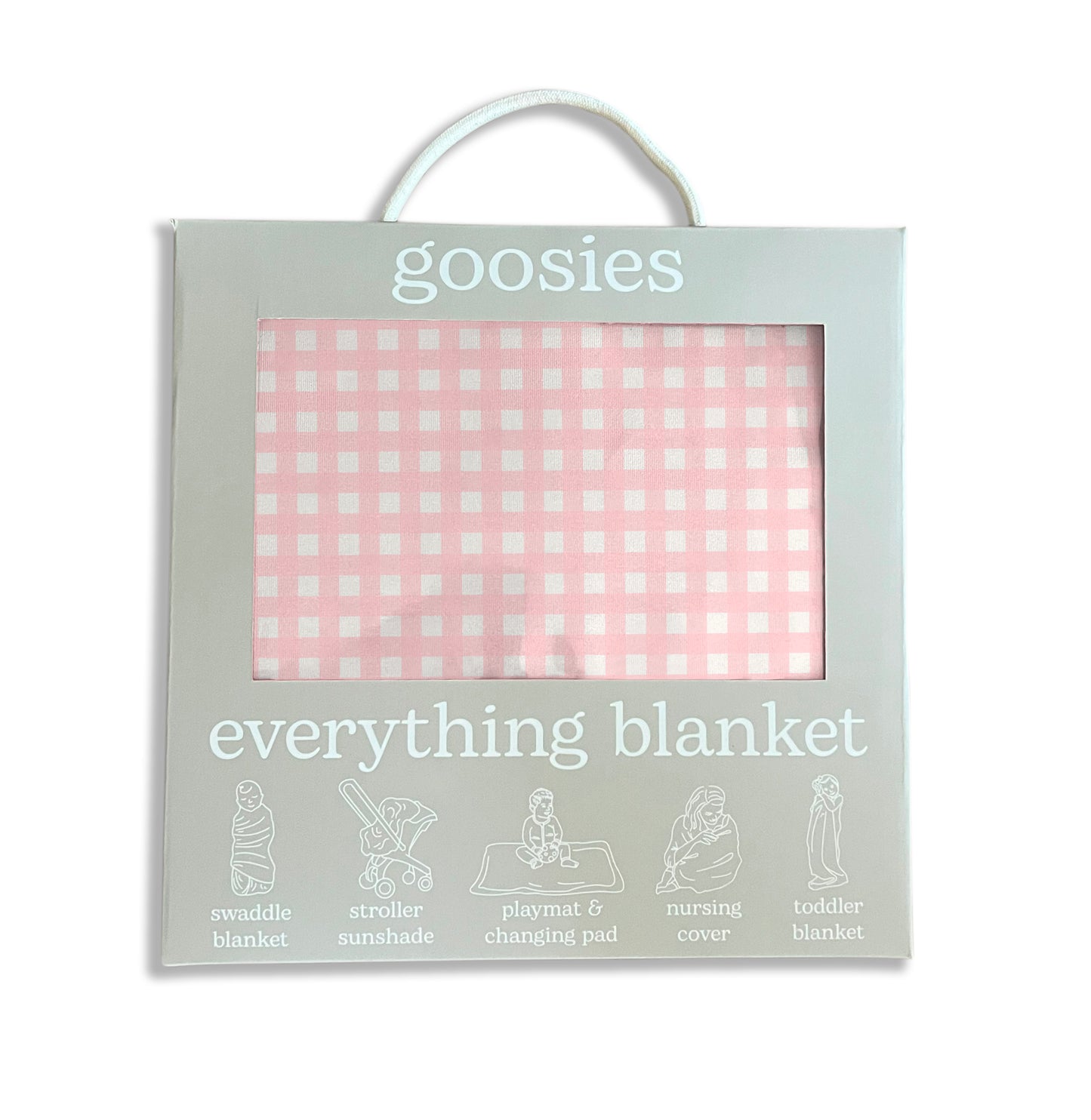 Goosies Blanket Everything Gingham in Cottage Pink