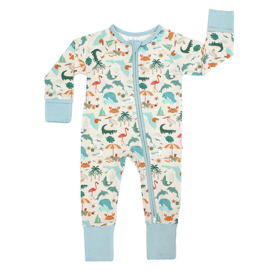 Pajamas Explore Florida Bamboo Convertible Baby Pajamas