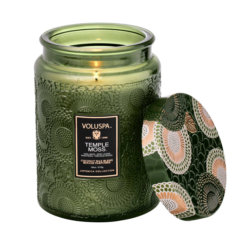 Jar Candle Temple Moss