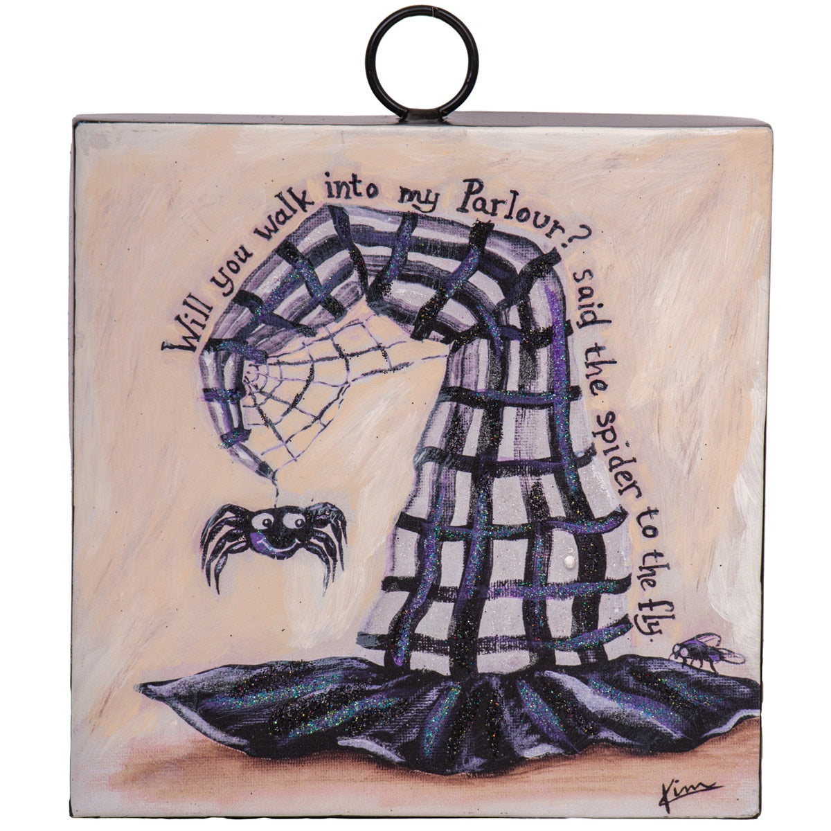 witch hat with spider mini gallery round top collection