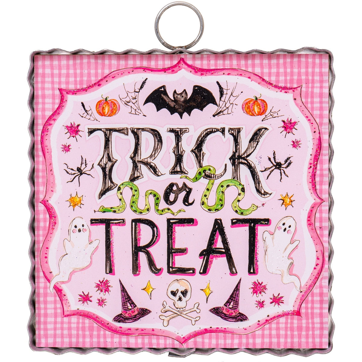 pink trick or treat mini gallery round top collection