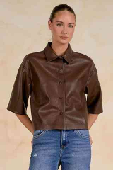 Elan Top 3/4 Sleeve Button Down