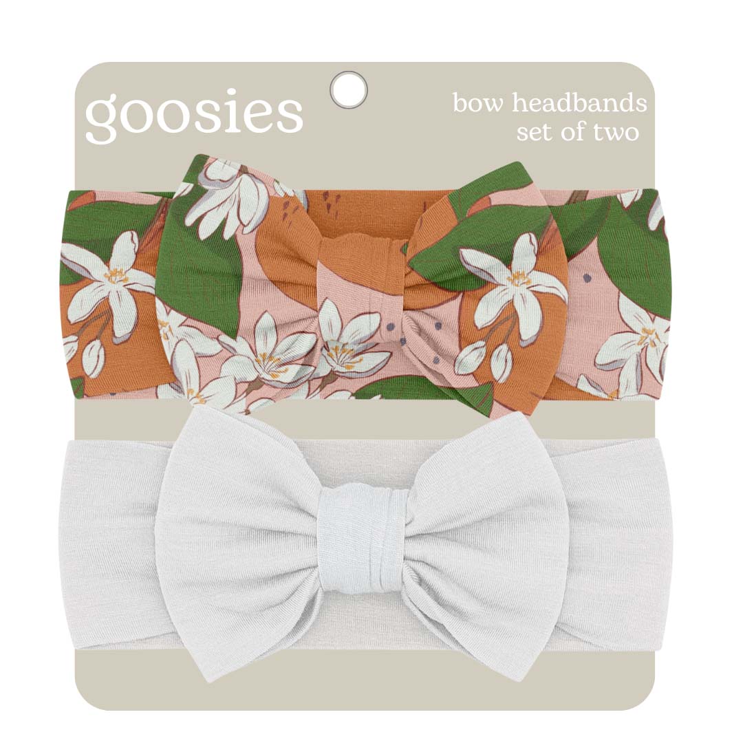 orange and plain white headband