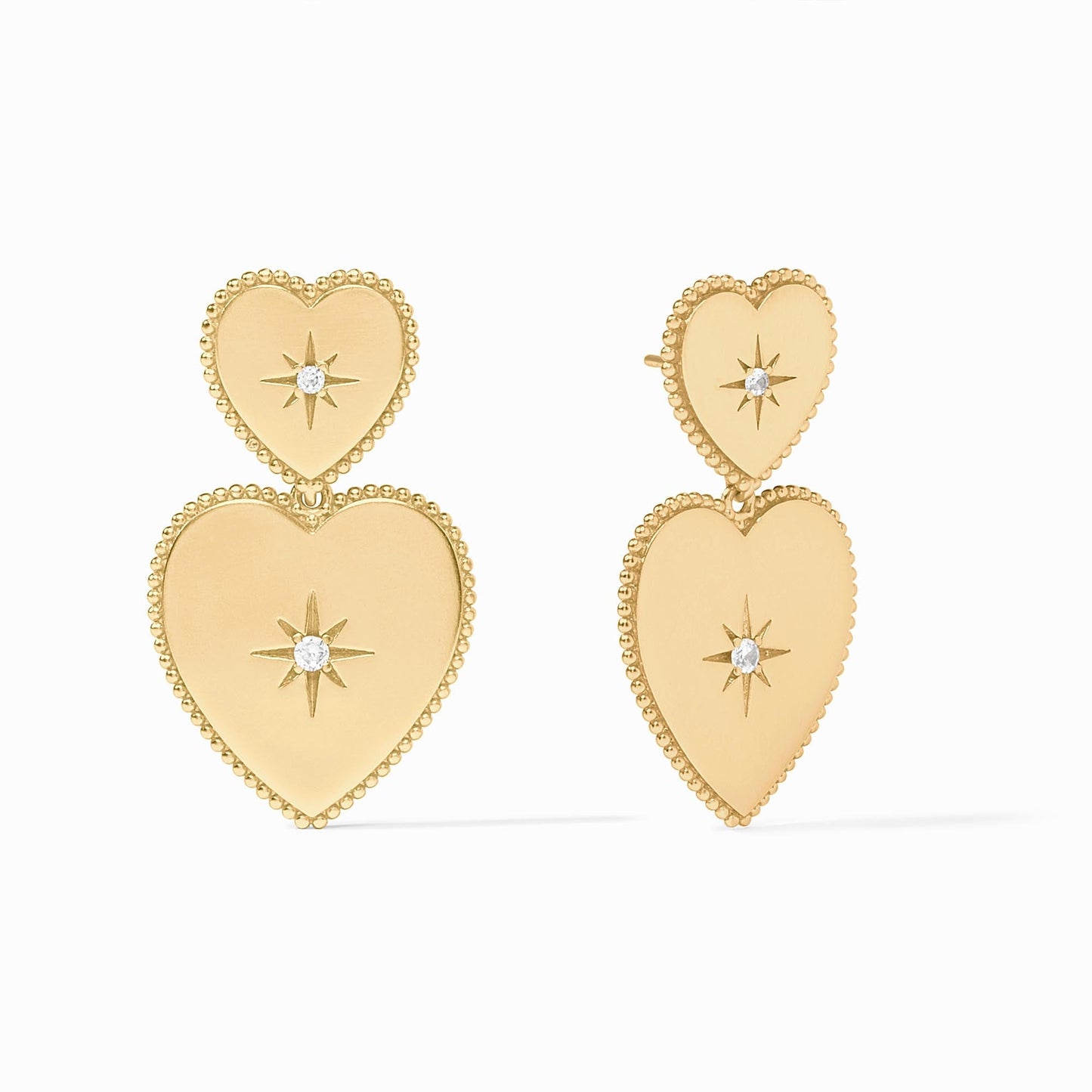 Heart Statement Earring Gold