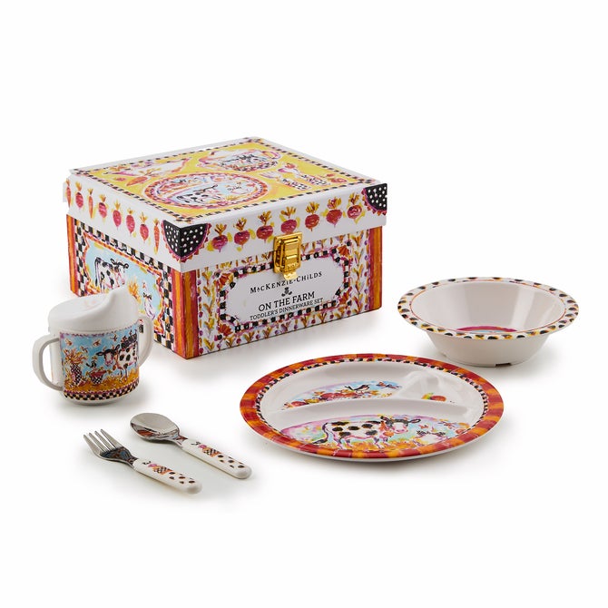 TODDLER DINNERWARE SET ON THE FARM