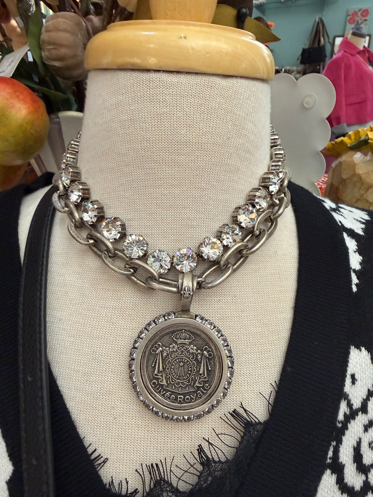 NECK URSULA CENT I HEART MEDAL-CH1347-Z : SSP 17"