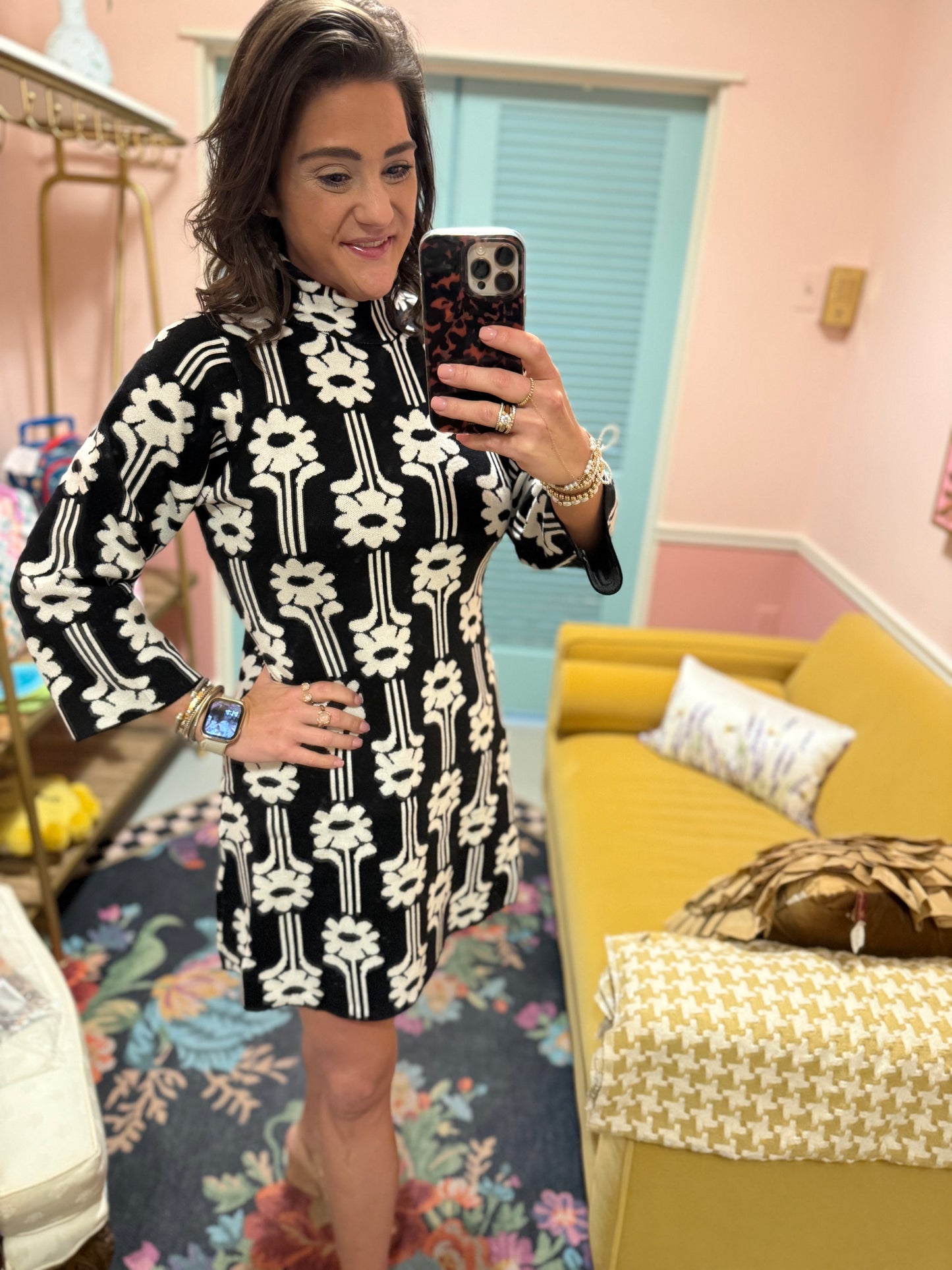 Uncle Frank Power Flower Knit Dress