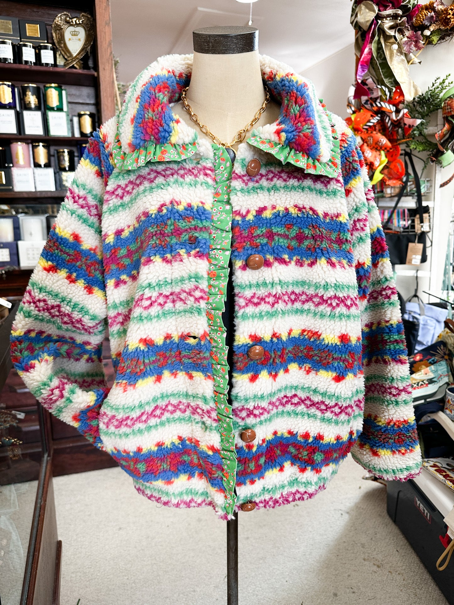 Ivy Jane Jacket Faire Isle Sherpa