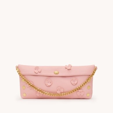 Hammitt INVITATION CLUTCH Flamingo Flora / Brushed Gold