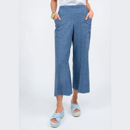 denim crop pant