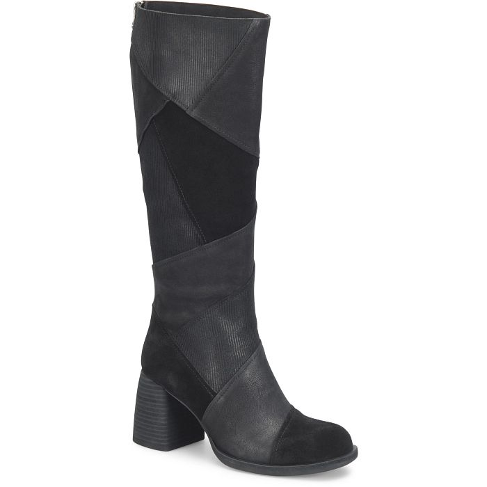 Asbee Boot Heel |Taupe & Black